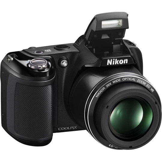 Nikon Coolpix L330 20.2MP Digital Camera with 26X Optical Zoom - Black