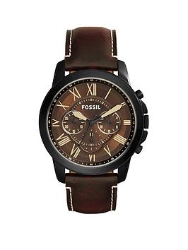 Fossil Grant Mens Watch Leather