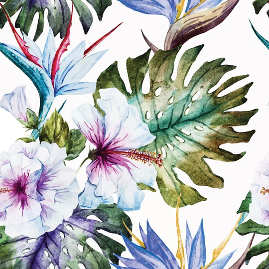 Walllpaper Roll 416X254cm Wallpaper Material With Print Mural Decoration Kitchen Livingroom Bedroom - Hibiscus Floral