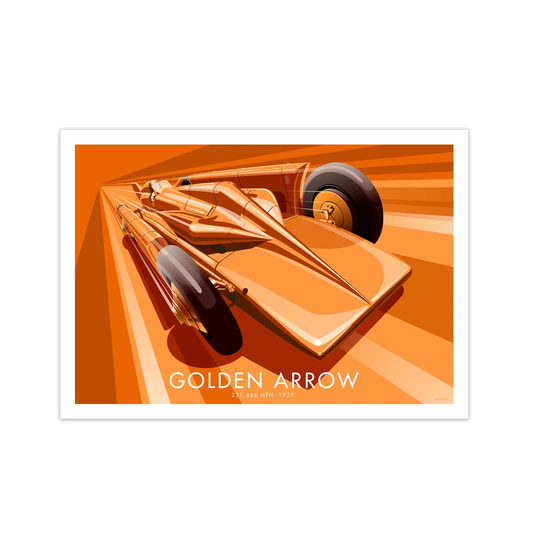 Golden Arrow by Stephen Millership - Graphict Art Print on Paper