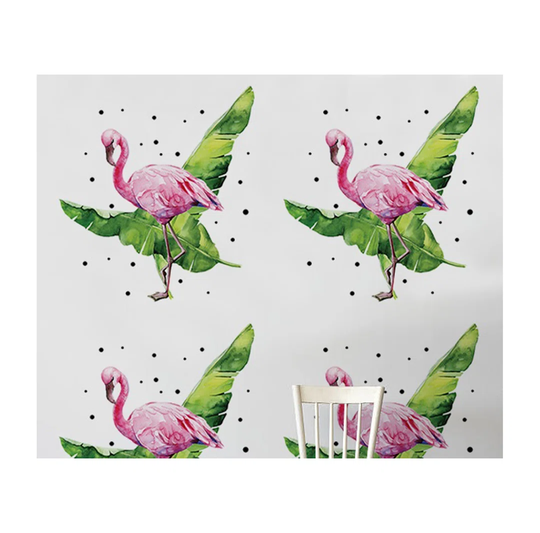 Leny Flamingo Floral Wallpaper