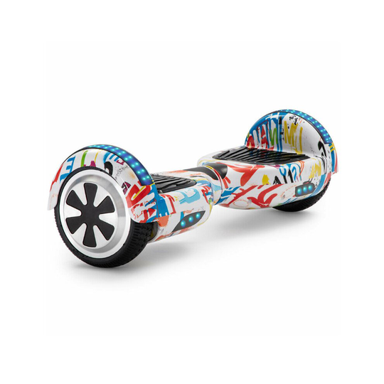 (Graffiti White) Gift Gadgets X-Series 1 LED Bluetooth Hoverboard