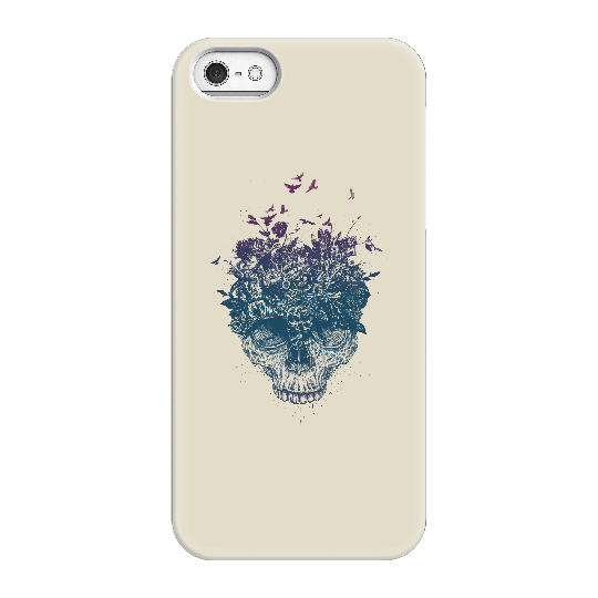 Balazs Solti Skulls And Flowers Phone Case for iPhone and Android - iPhone 5/5s - Snap Case - Gloss