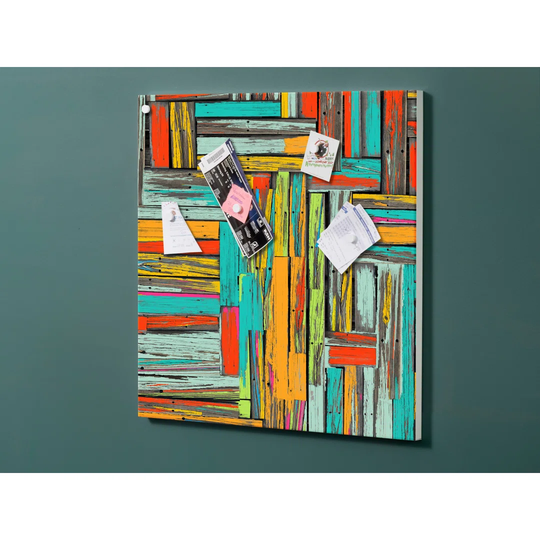 Notiz Motive Wood Vintage Magnetic Wall Mounted Cork Board