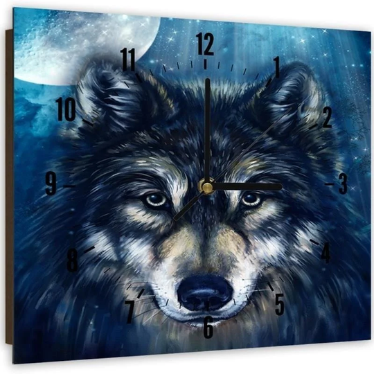 Wolf 3 Silent Wall Clock
