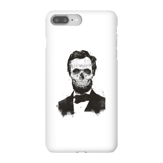 Balazs Solti Suited And Booted Skull Phone Case for iPhone and Android - iPhone 8 Plus - Snap Case - Gloss