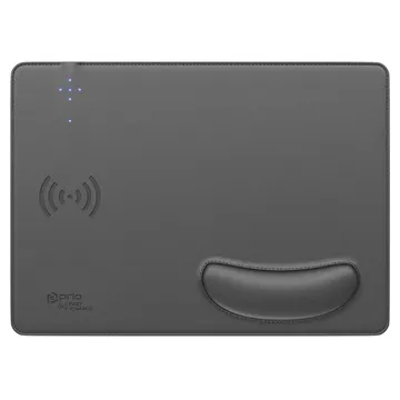 Prio Fast Wireless Charging Mouse Pad - 15W - Grey