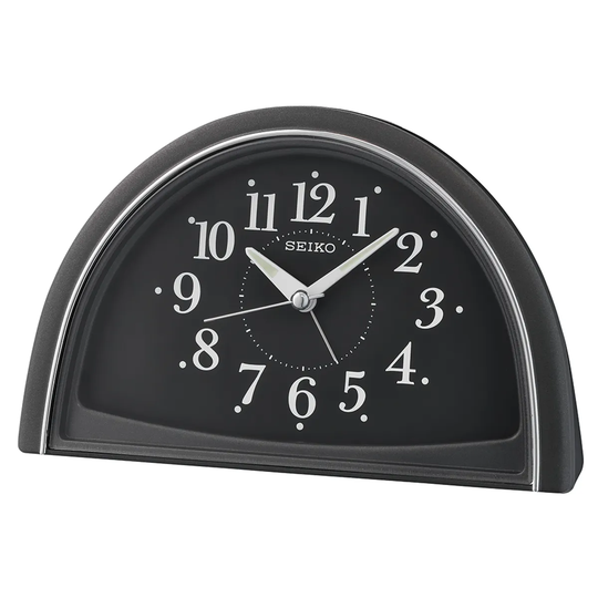 Seiko Analogue Beep Alarm Clock - Black