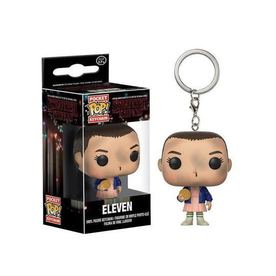 (Eleven Keychain) POP Stranger Montauk Things Eleven Jonathan Joyce Keychain With Box Toys