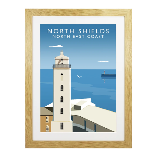 North Shields by Richard O'Neil - Graphic Art Print on Paper