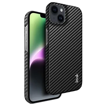Imak Ruiyi iPhone 14 Plus Coated Case - Carbon Fiber - Black