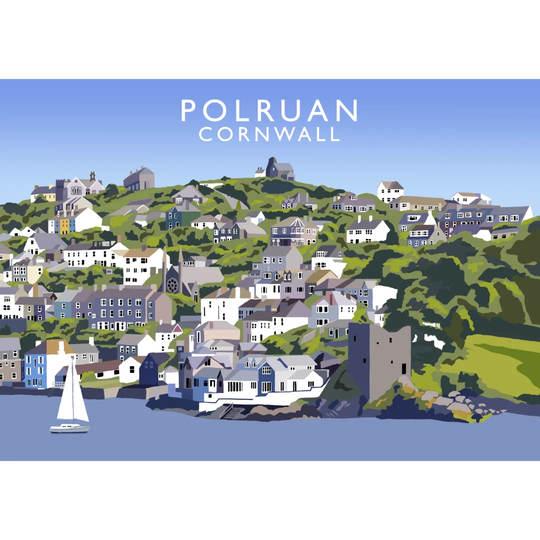 Polruan - Graphic Art Print on Paper