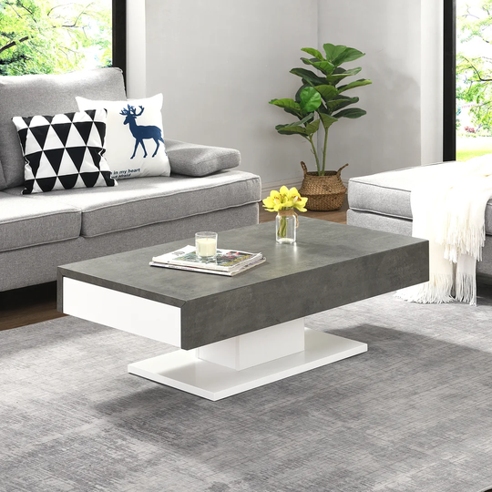 Potsdam Pedestal Coffee Table with Storage