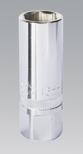 Sealey AK6543 | Spark Plug Socket 16mm 1/2"Sq Drive Magnetic