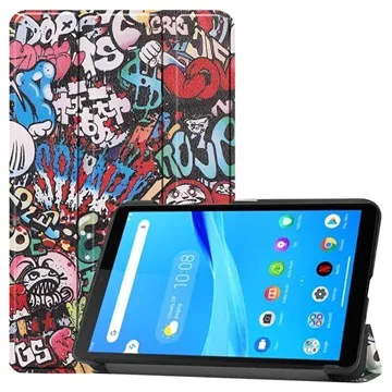 Tri-Fold Series Lenovo Tab M7 Folio Case - Graffiti