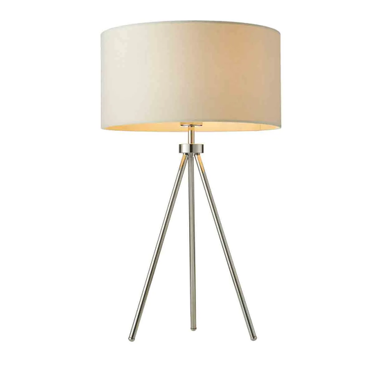 Crossland Grove Tri Pod Table Lamp Chrome