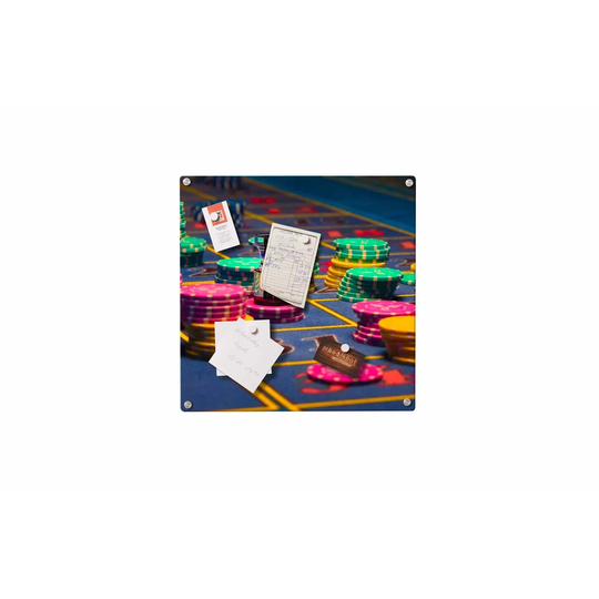 Roulette Magnetic Wall Mounted Photo Memo Board