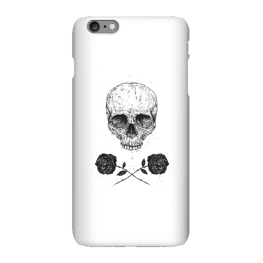 Balazs Solti Skull And Roses Phone Case for iPhone and Android - iPhone 6 Plus - Snap Case - Matte