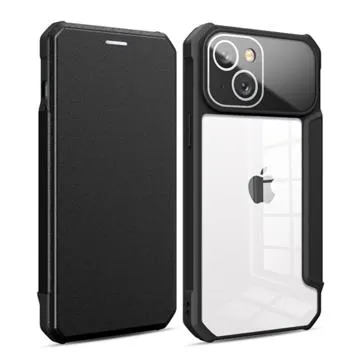 Business Style iPhone 14 Flip Case - Black