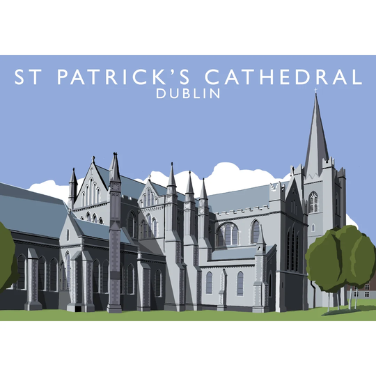St. Patricks Cathedral by Richard O'Neil - Graphic Art Print on Paper