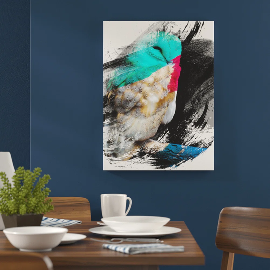 'Barn Owl Bird' Graphic Art Print Poster