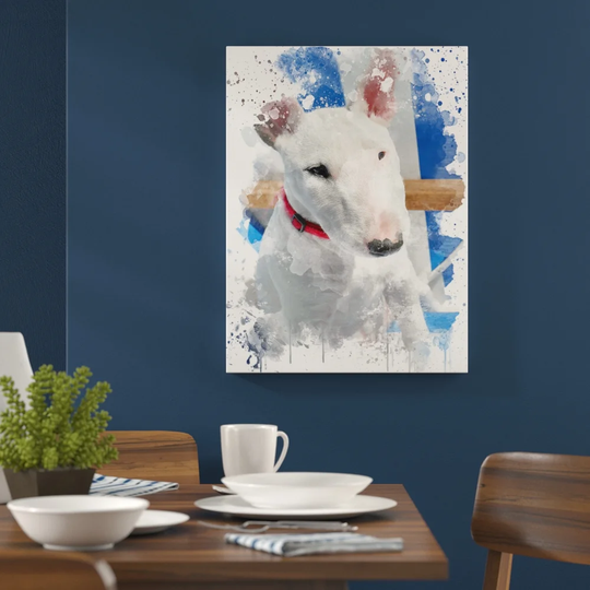 'English Bull Terrier' Graphic Art Print Poster