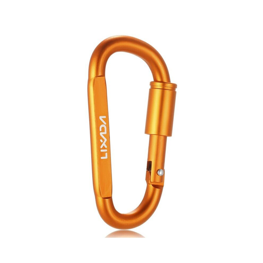 Lixada Aluminum Alloy D Ring Locking Carabiner Screw Lock Hanging Hook Buckle Keychain For Outdoor Camping Hiking 1