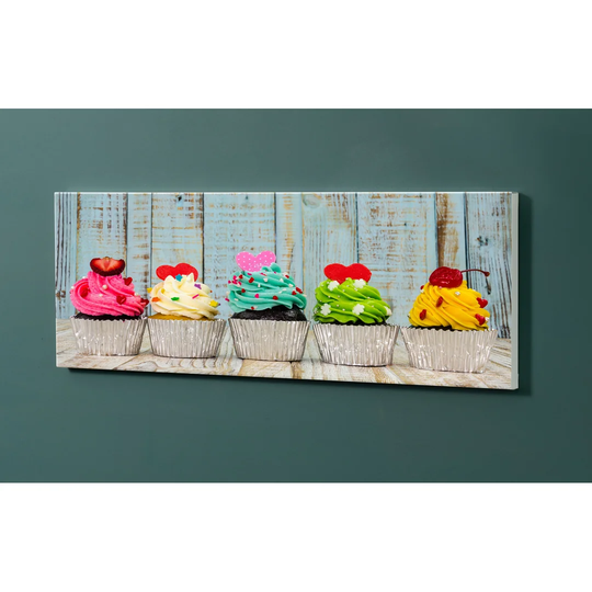 Notiz Motive Cupcakes Magnetic Wall Mounted Cork Board