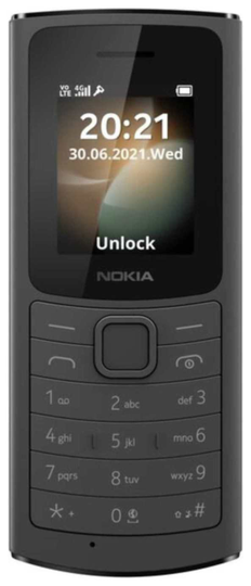 SIM Free Nokia 110 4G Mobile Phone - Black