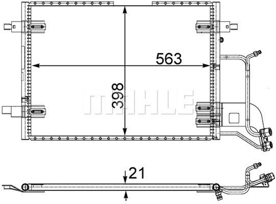Condenser Air Conditioning 8FC351301-401 by BEHR