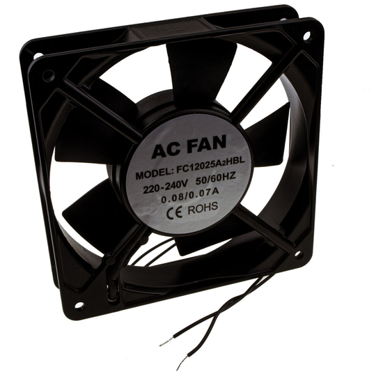 kenable Cooling Fan AC 220V 240V 120mm x 120mm x 25mm Ball Bearing for Wall Cabinet