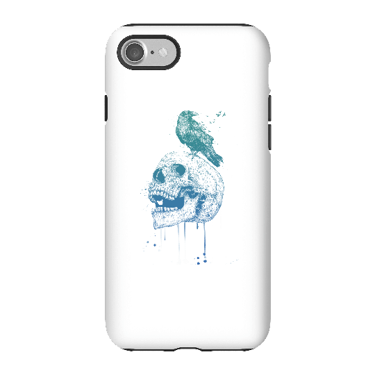 Balazs Solti Skull And Crow Phone Case for iPhone and Android - iPhone 7 - Tough Case - Matte