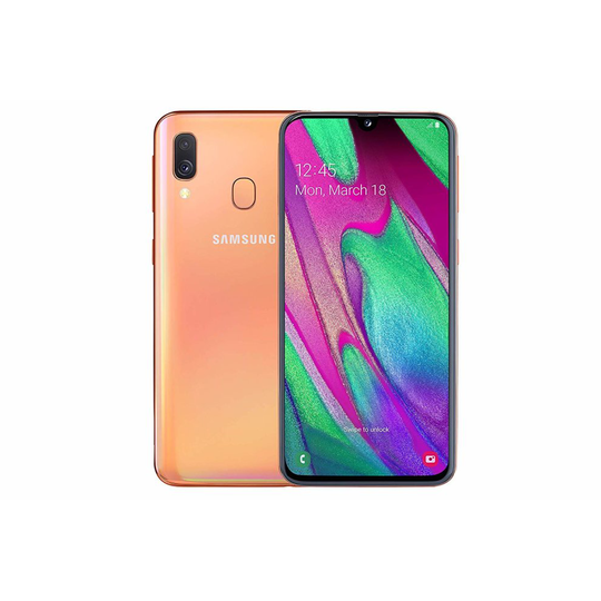 (Unlocked, Coral) Samsung Galaxy A40 Dual Sim | 64GB | 4GB RAM