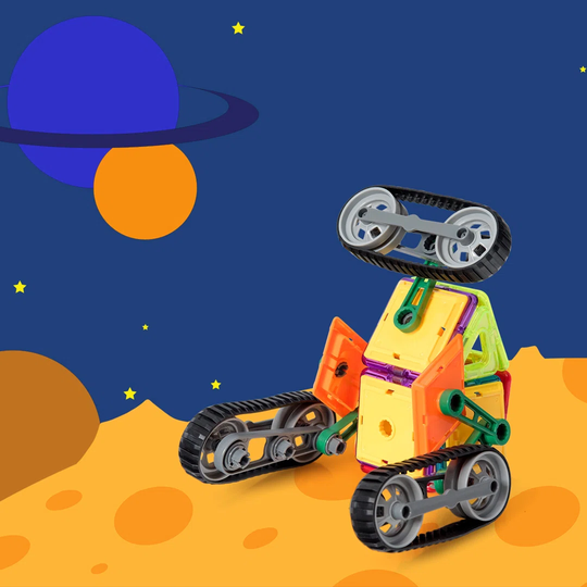 Magnetic Building Blocks Tiles Set