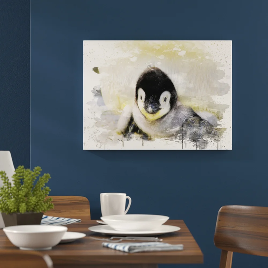 'Baby Penguin' Graphic Art Print Poster