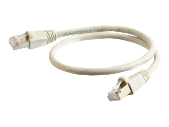 2m Cat6a Booted Shielded (STP) Network Patch Cable - Grey