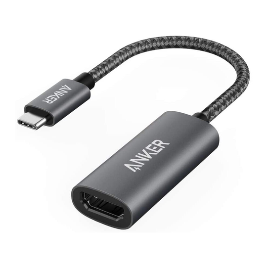 Anker USB C to HDMI Adapter (4K@60Hz), PowerExpand+ Aluminum Portable USB C Adapter (Compatible with Thunderbolt 3 ports)