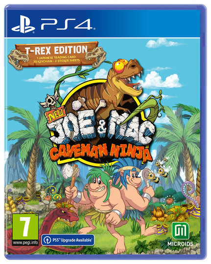 New Joe & Mac Caveman Ninja T-Rex Edition PS4 Game