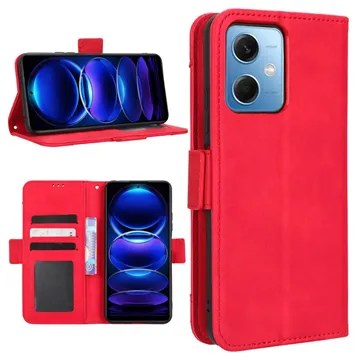 Cardholder Series Xiaomi Redmi Note 12 Wallet Case - Red