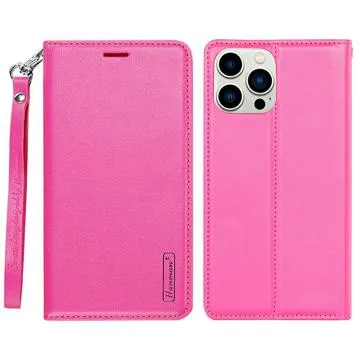 Hanman Minor iPhone 14 Pro Wallet Case - Hot Pink
