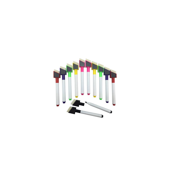 12 Shaped Magnetic Colour set white board marker pen dry wipe markers easy wipe