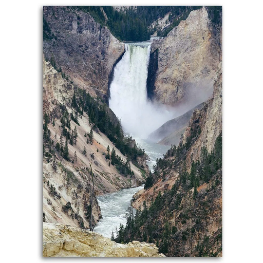 Canvas Print Waterfall Mountain Nature