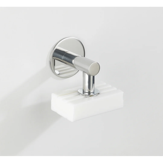 Turbo-Loc® Stainless Steel Magnetic Soap Holder Shiny, Soap Holder With Magnet And Turbo-Loc Wall Mount To Stick On