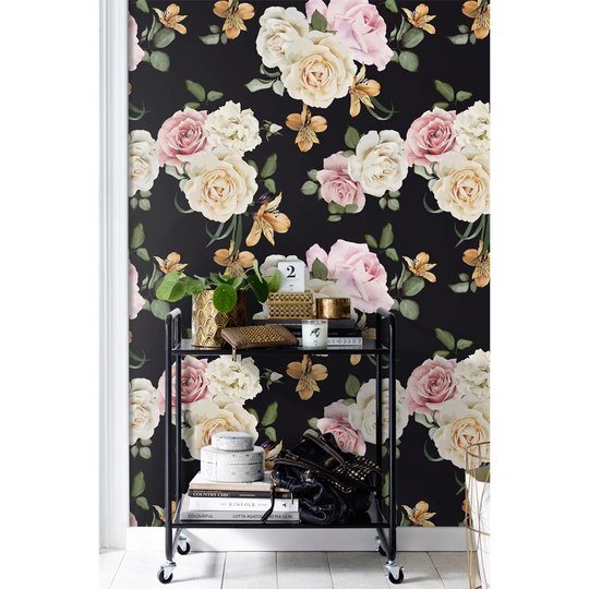 Jarrow Vintage Roses Flowers Wallpaper