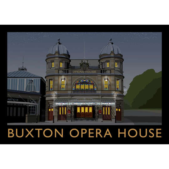 Bucton Opera House Night by Richard O'Neil - Graphic Art Print on Paper