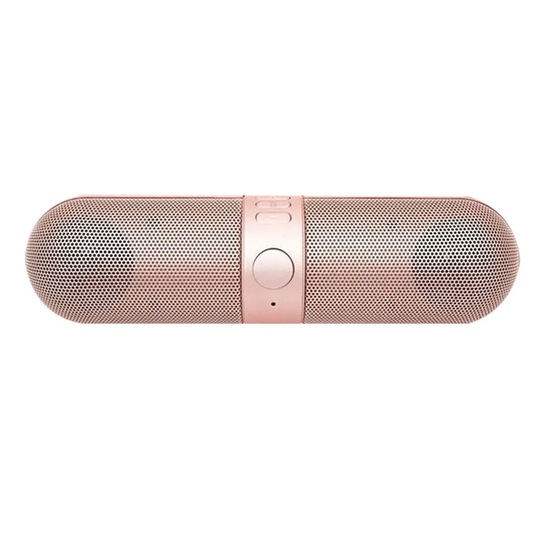 Aquarius Bluetooth Wireless Pill Speaker - Rose Gold
