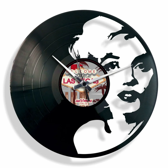 The Goddess of Love Vinyl Inspired by Marilyn Monroe 30cm Silent Wall Clock