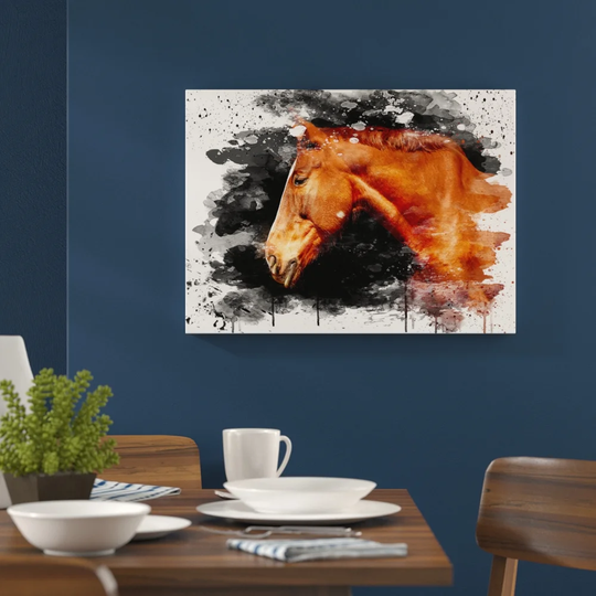'Brown Horse' Graphic Art Print Poster