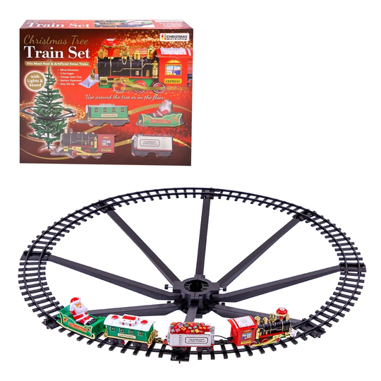 Christmas Workshop Xmas Railway Train Build Up On Tree