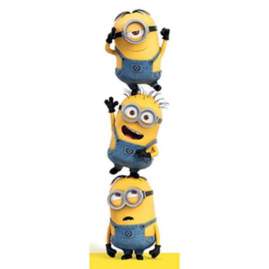 Despicable Me (3 Minions) - Door Poster Minions Tower 53x158cm Gift Official 320 - despicable me door poster minions tower 53x158cm gift official 320